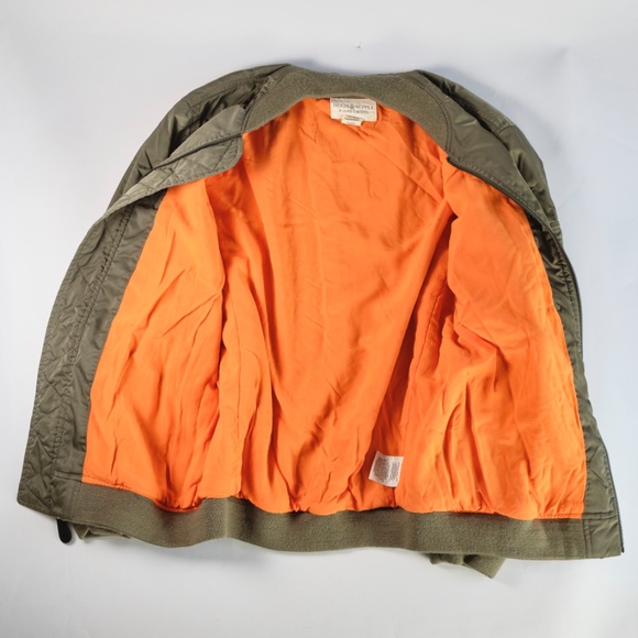 Ralph Lauren Denim & Supply Flight Jacket Olive Green MED • SEE Sz Chart - Picture 2 of 16